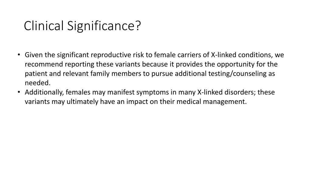 clinical significance