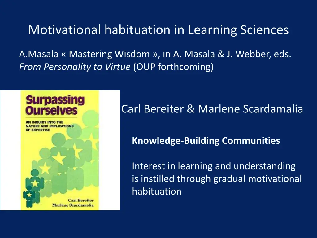 motivational habituation in learning sciences