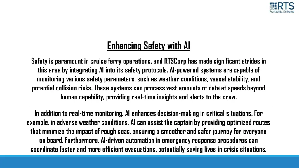 enhancing safety with ai