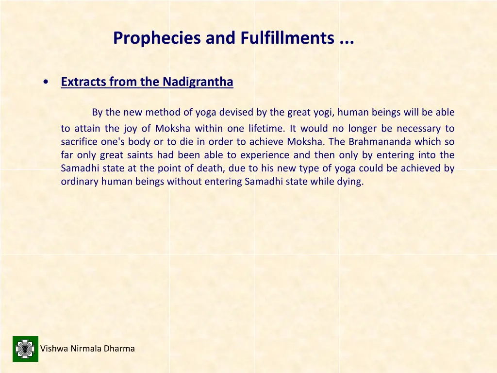 prophecies and fulfillments 2