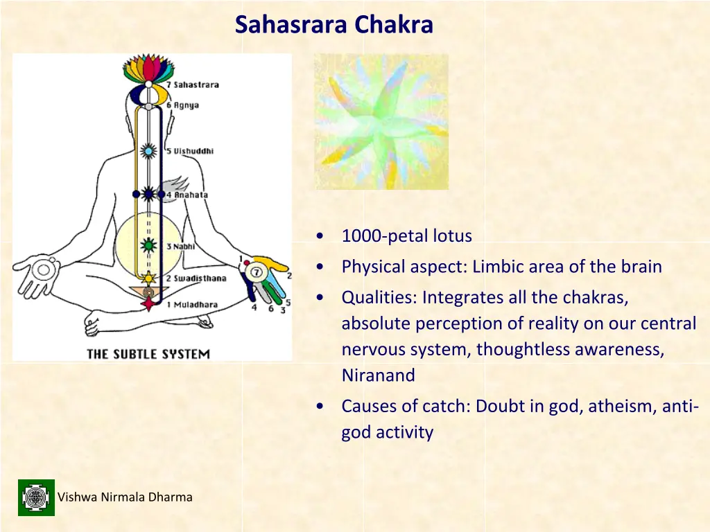 sahasrara chakra