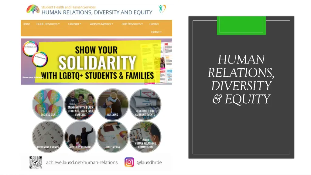 human relations diversity equity