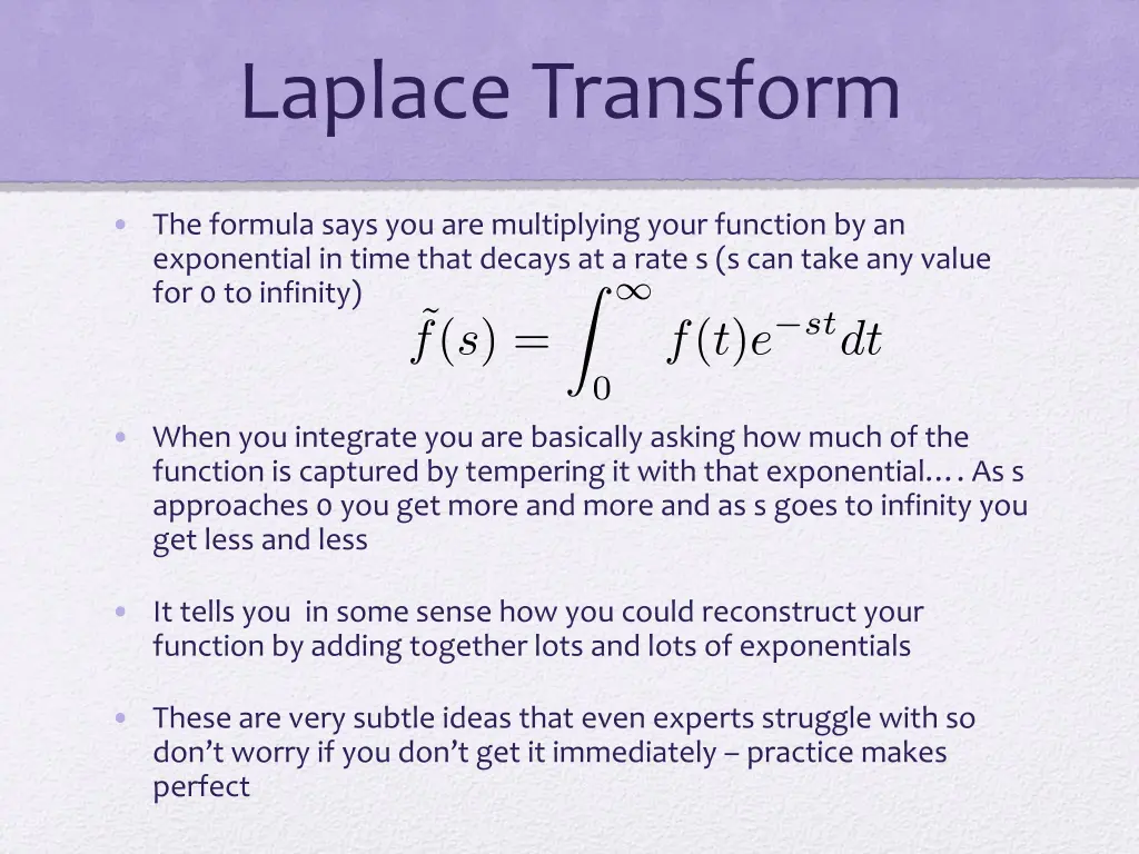 laplace transform