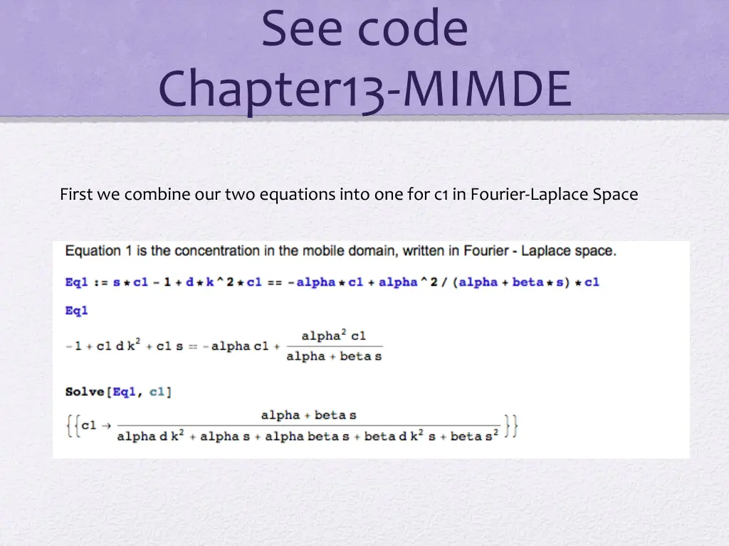 see code chapter13 mimde