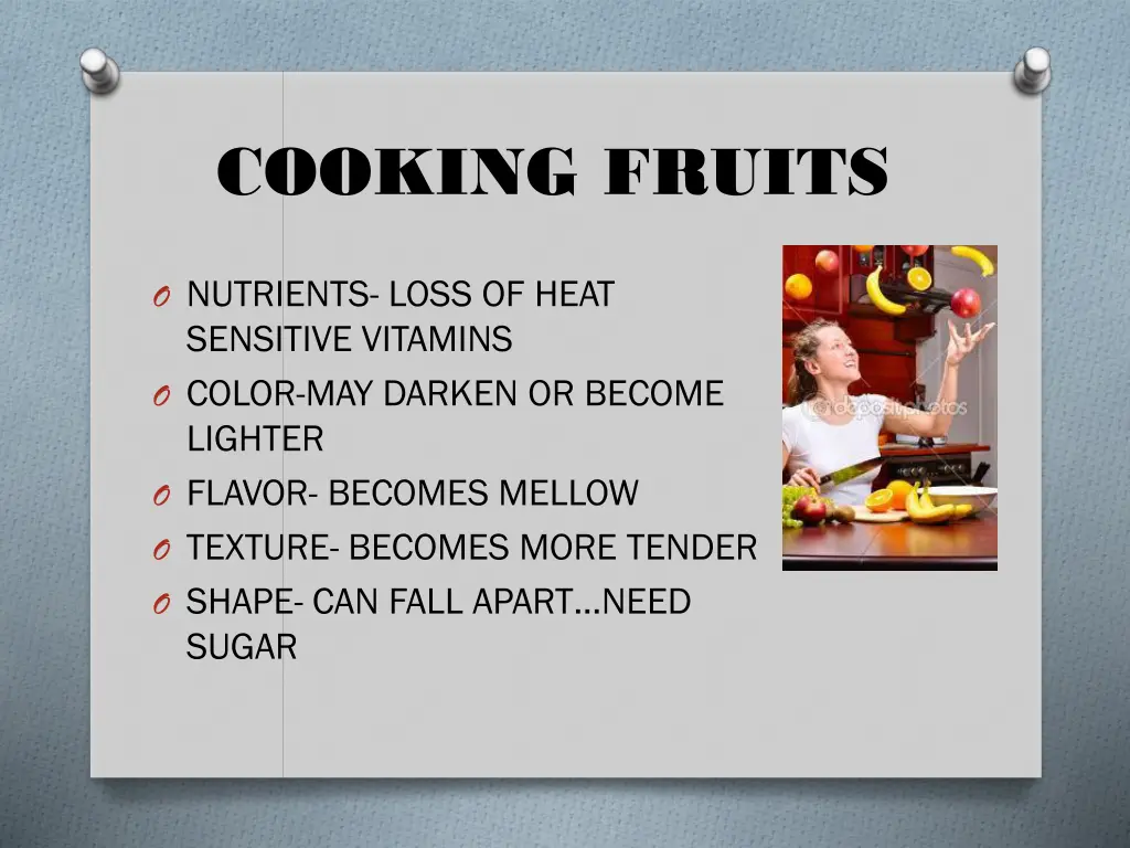 cooking fruits