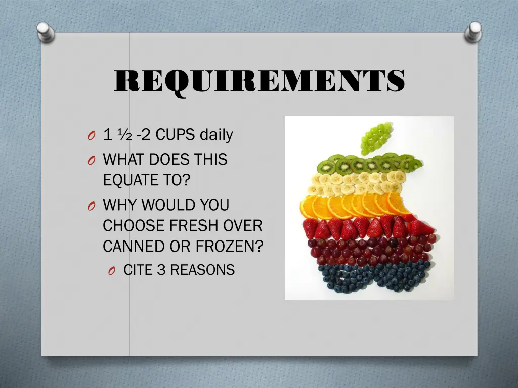 requirements