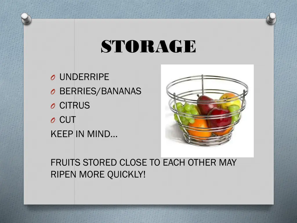 storage