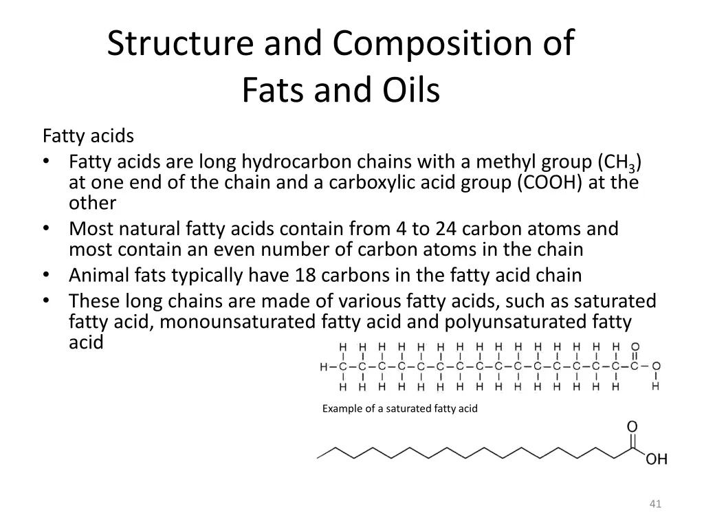 structure and composition of fats and oils 2