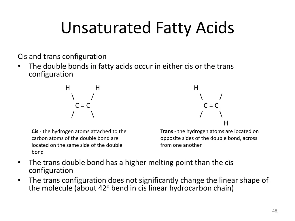 unsaturated fatty acids 2