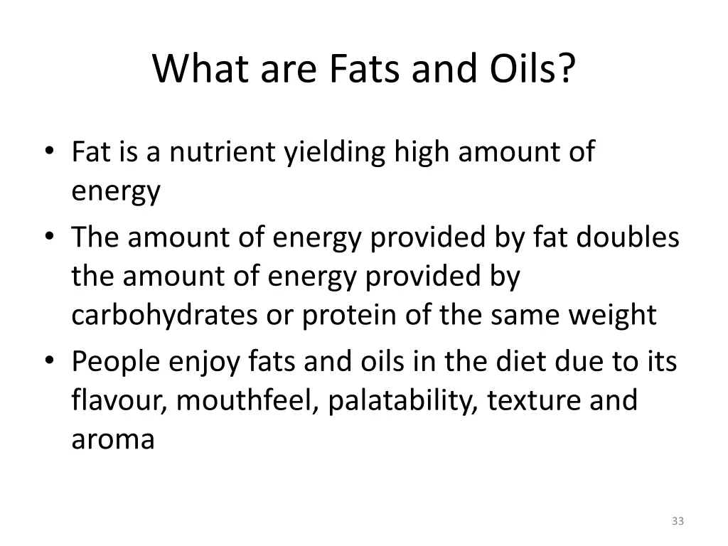 what are fats and oils