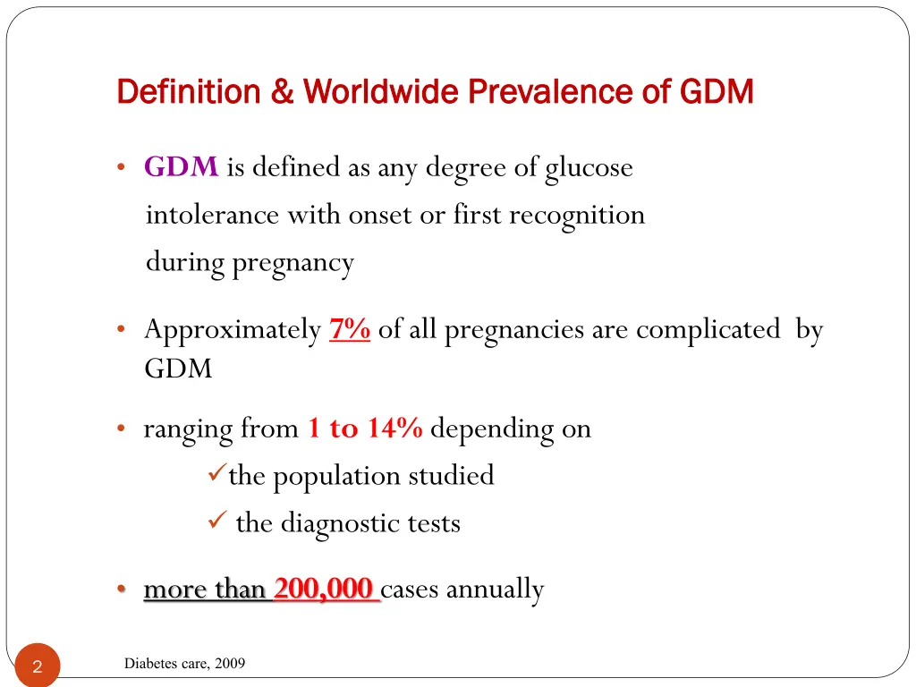 definition worldwide prevalence of gdm definition