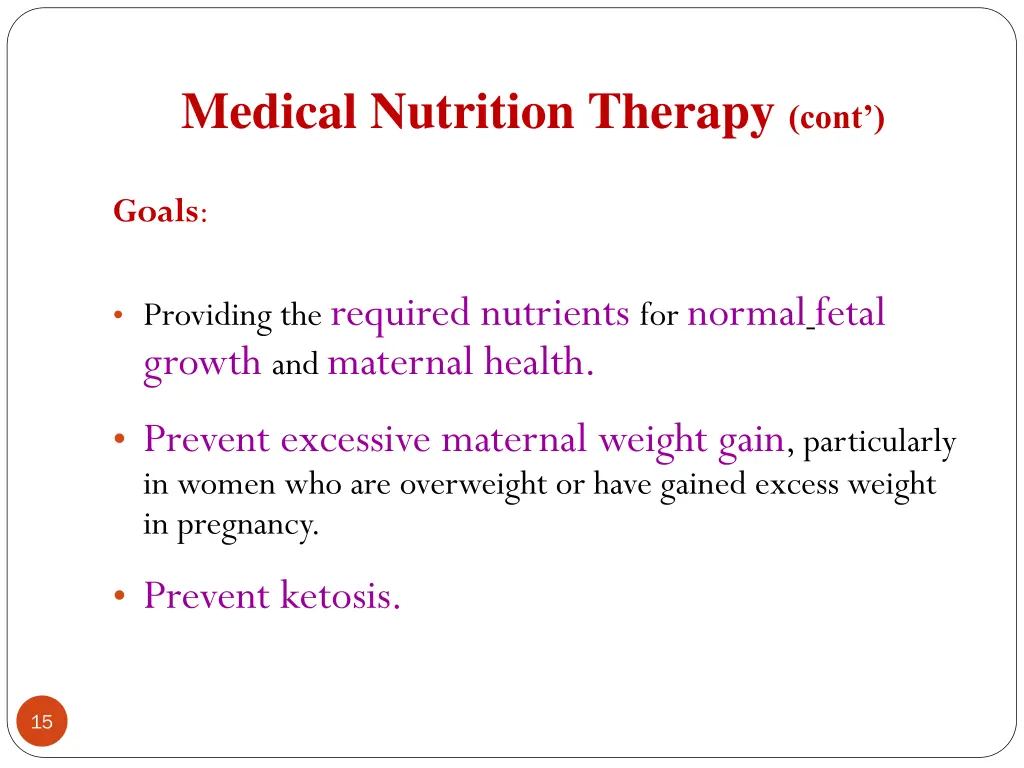 medical nutrition therapy cont