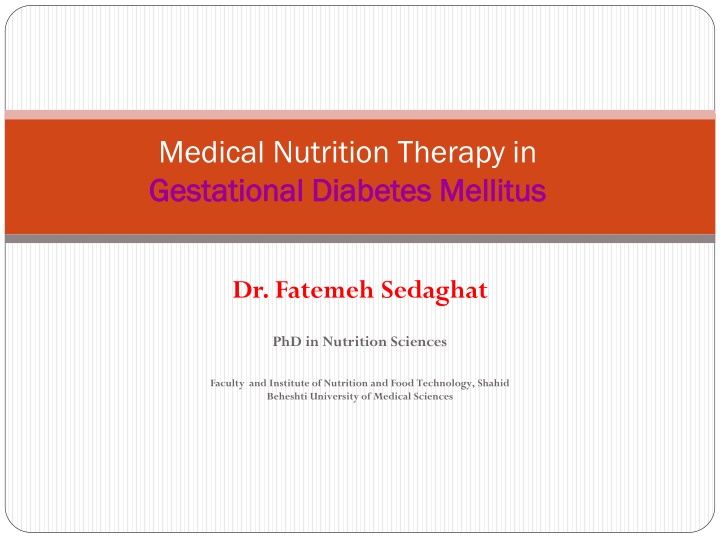 medical nutrition therapy in gestational diabetes