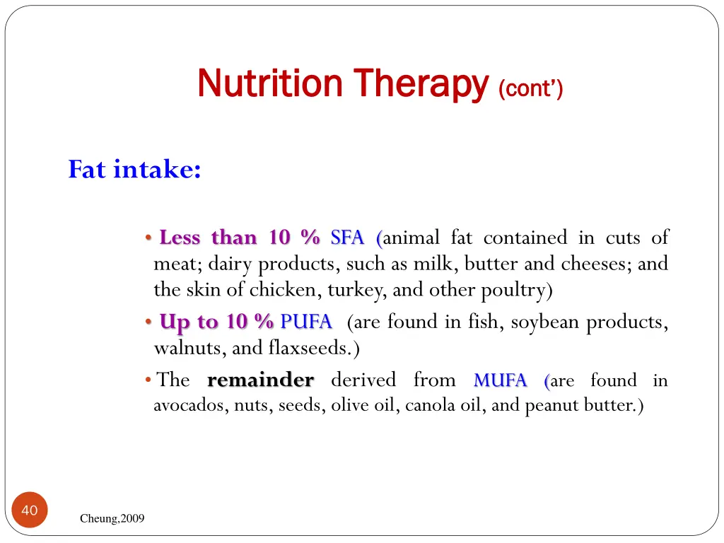 nutrition therapy nutrition therapy cont 19