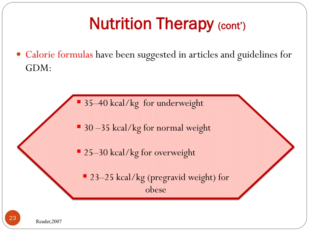 nutrition therapy nutrition therapy cont 4