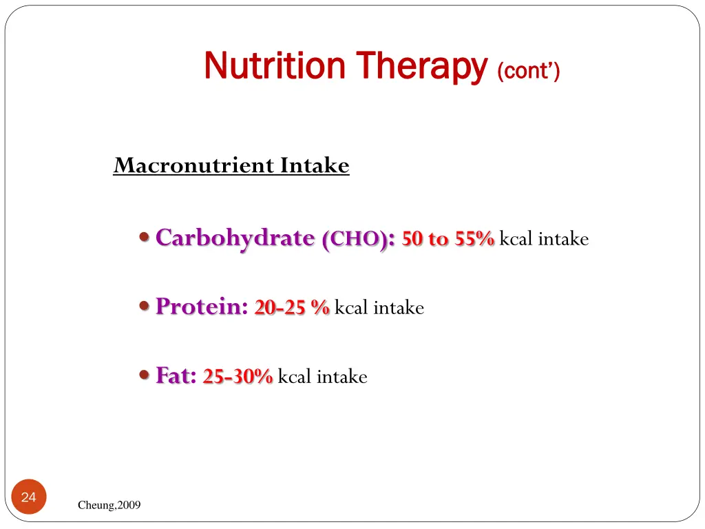 nutrition therapy nutrition therapy cont 5