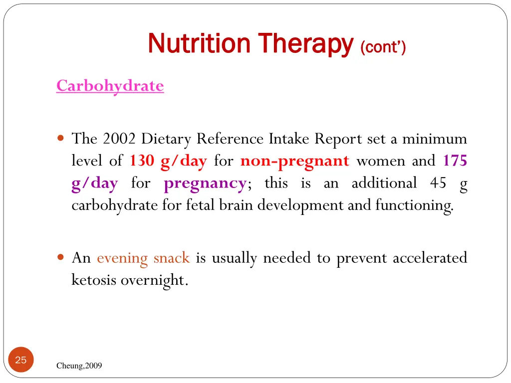 nutrition therapy nutrition therapy cont 6