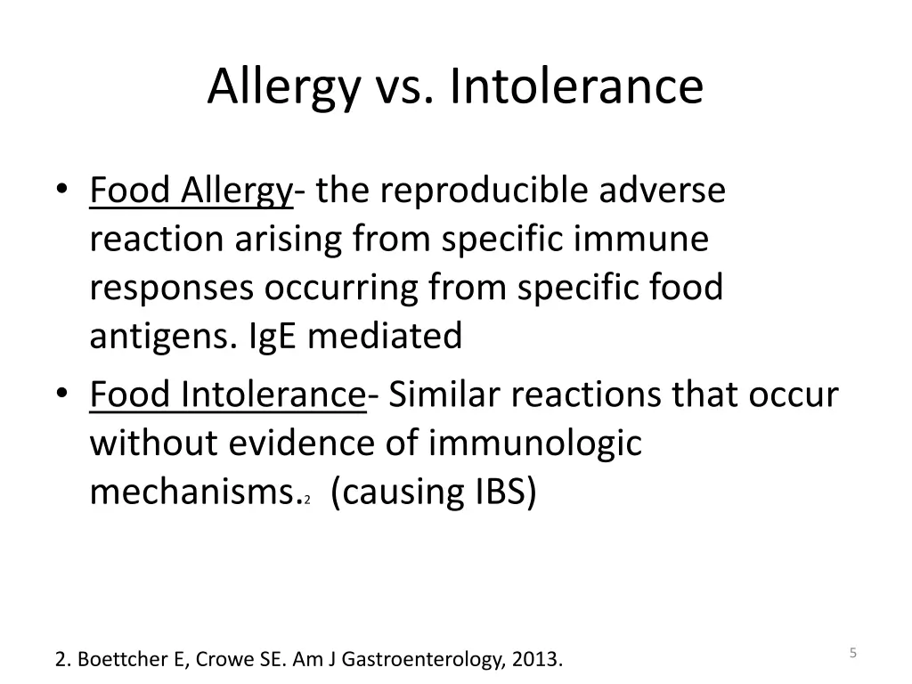 allergy vs intolerance