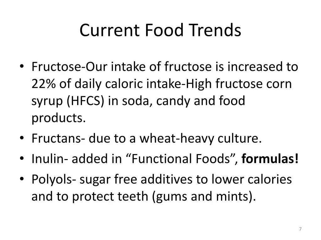 current food trends