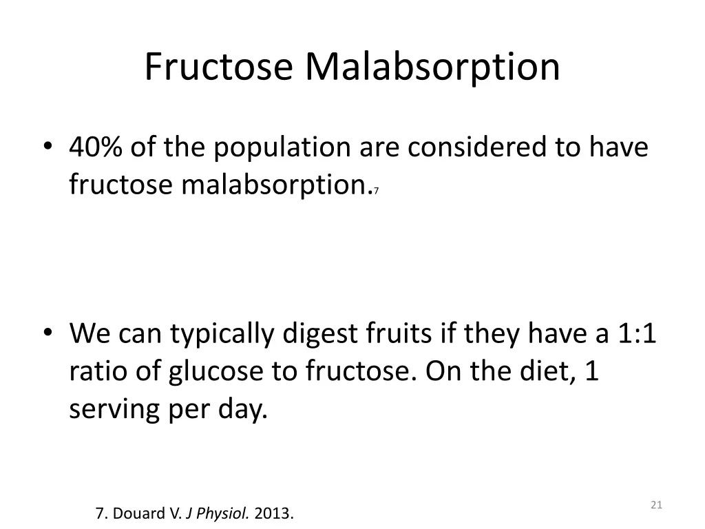 fructose malabsorption