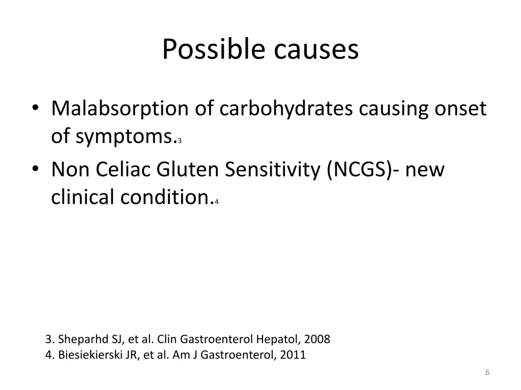 possible causes