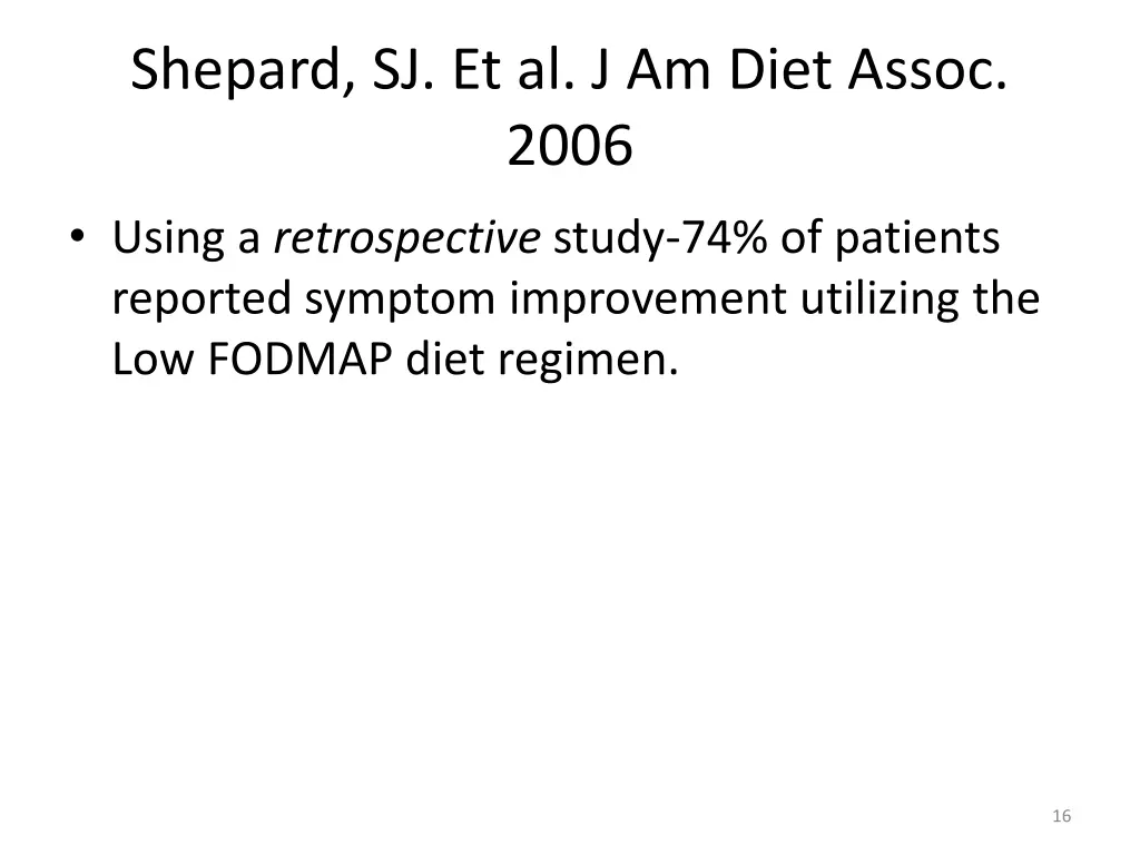 shepard sj et al j am diet assoc 2006