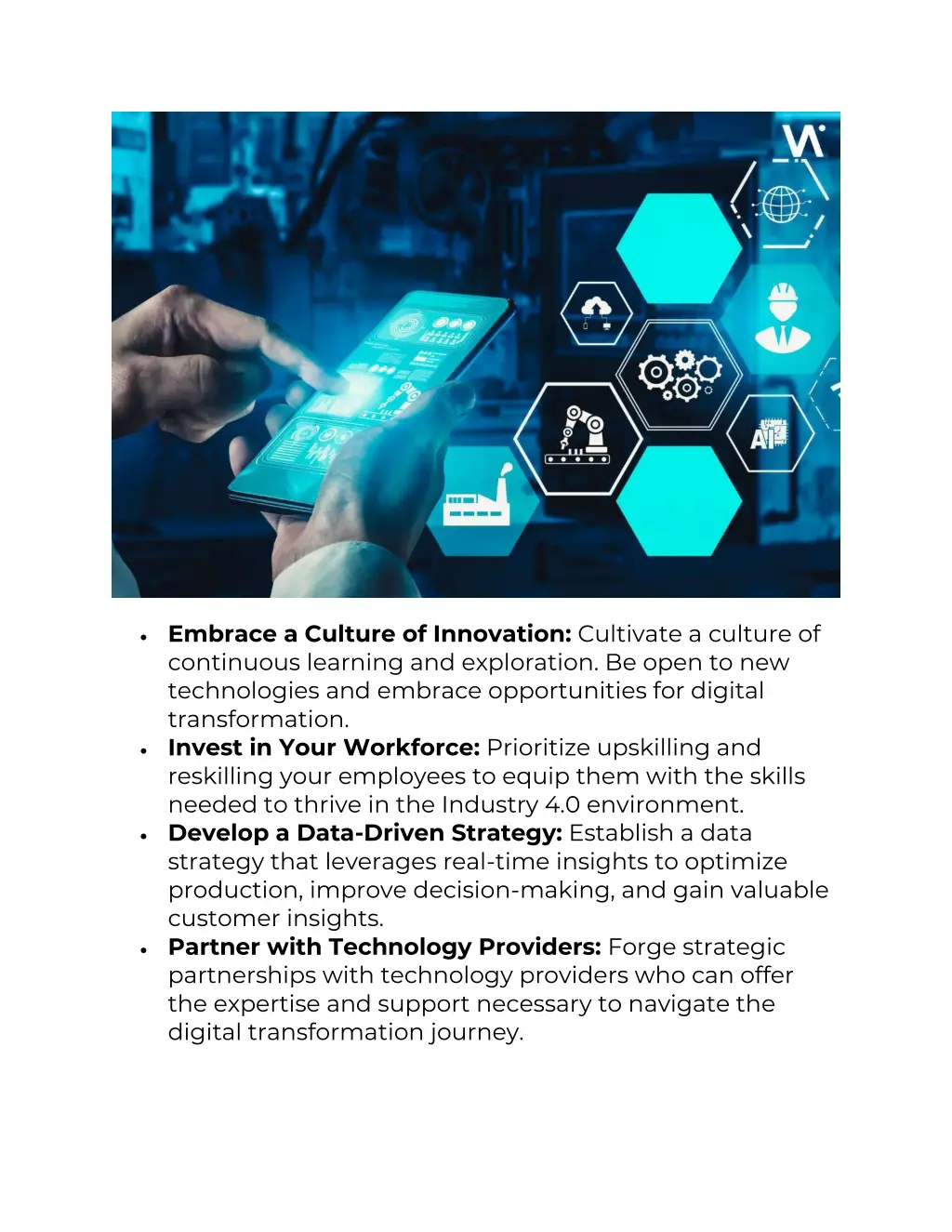 embrace a culture of innovation cultivate