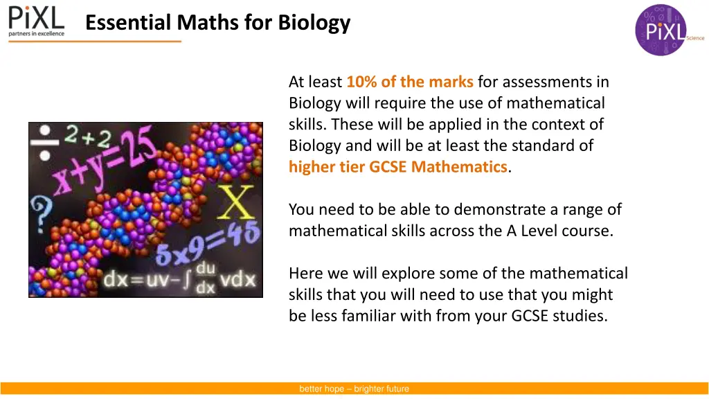 essential maths for biology