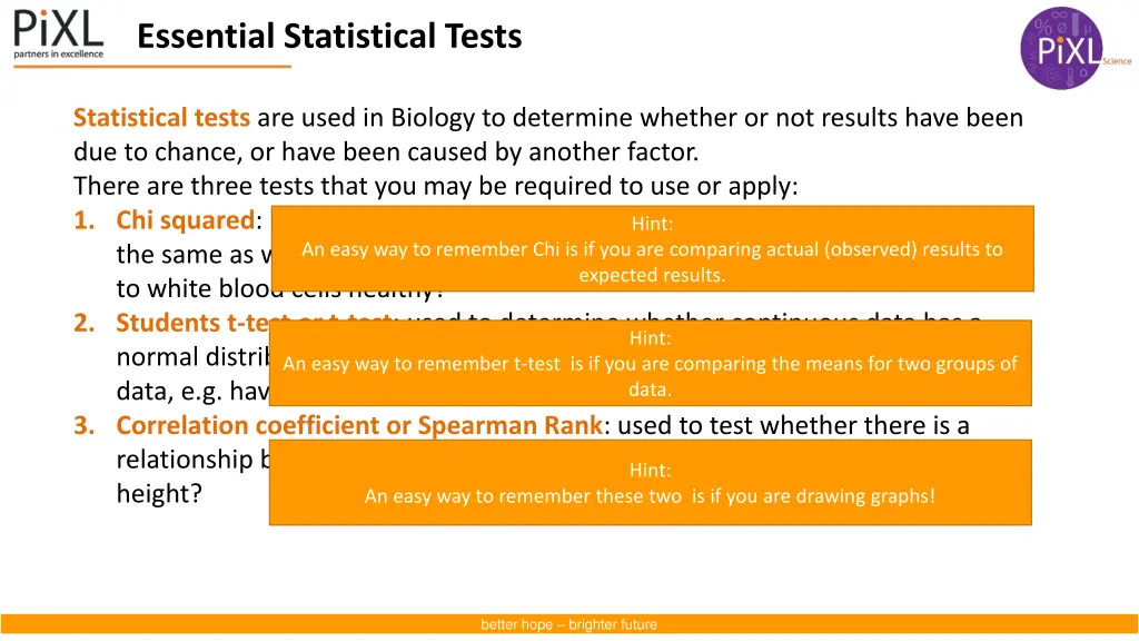 essential statistical tests 1