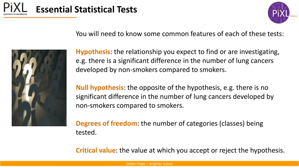 essential statistical tests 2