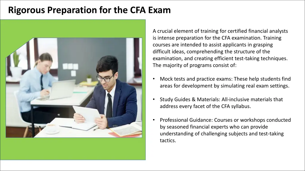 rigorous preparation for the cfa exam