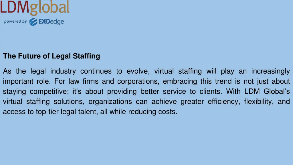 the future of legal staffing