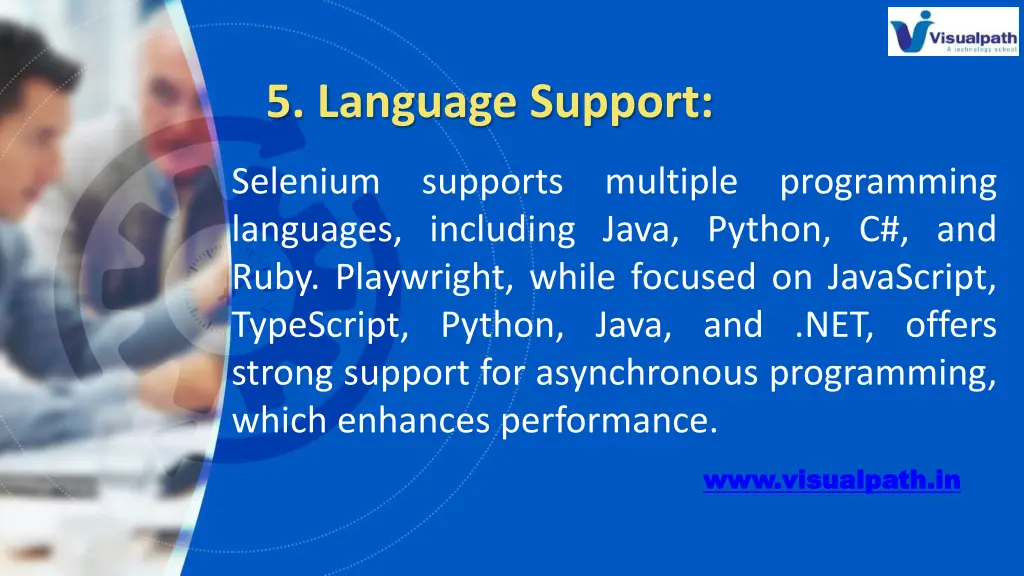 5 language support