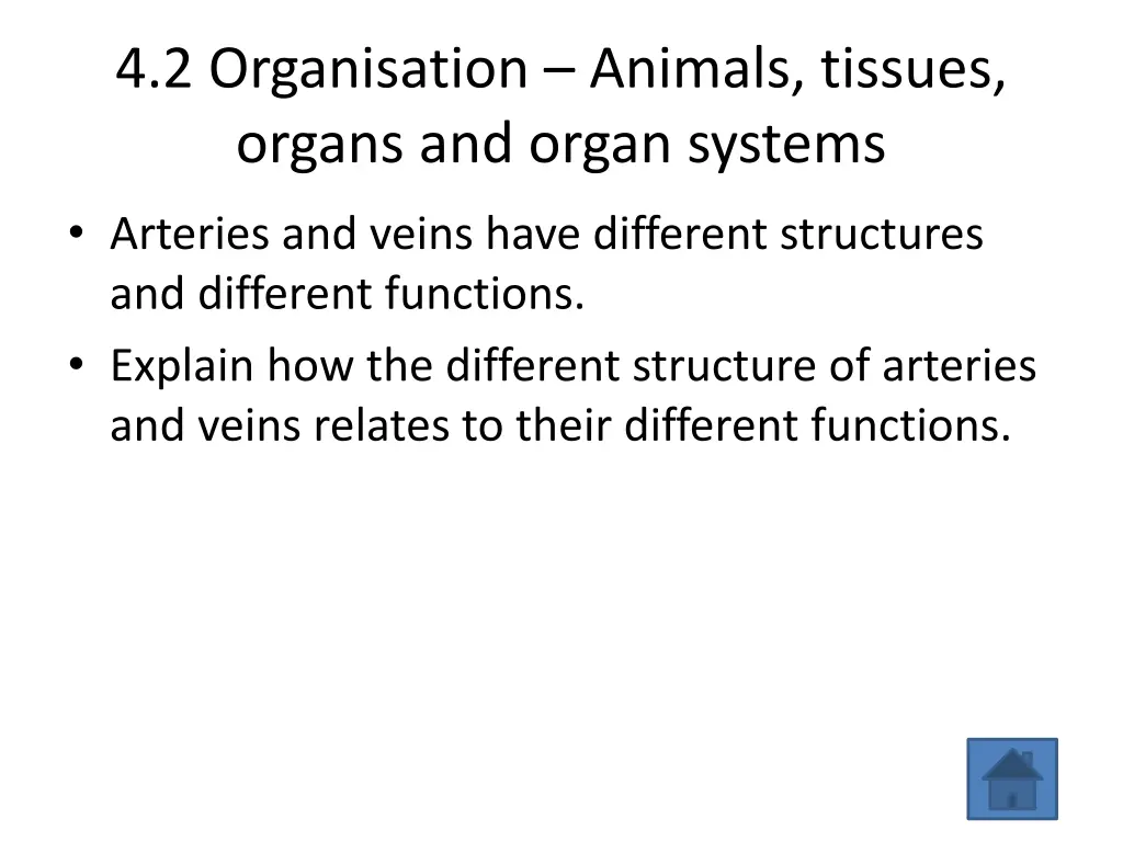 4 2 organisation animals tissues organs and organ