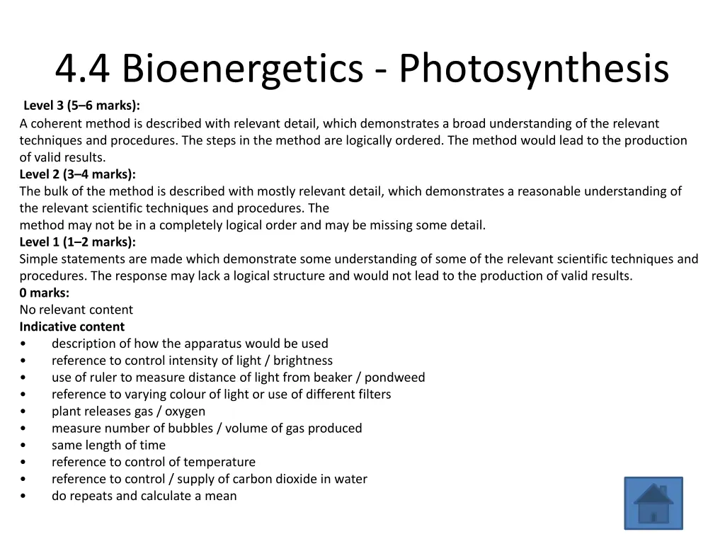 4 4 bioenergetics photosynthesis level