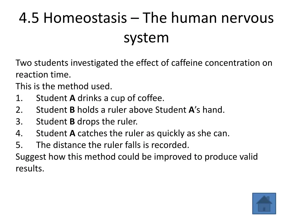 4 5 homeostasis the human nervous system