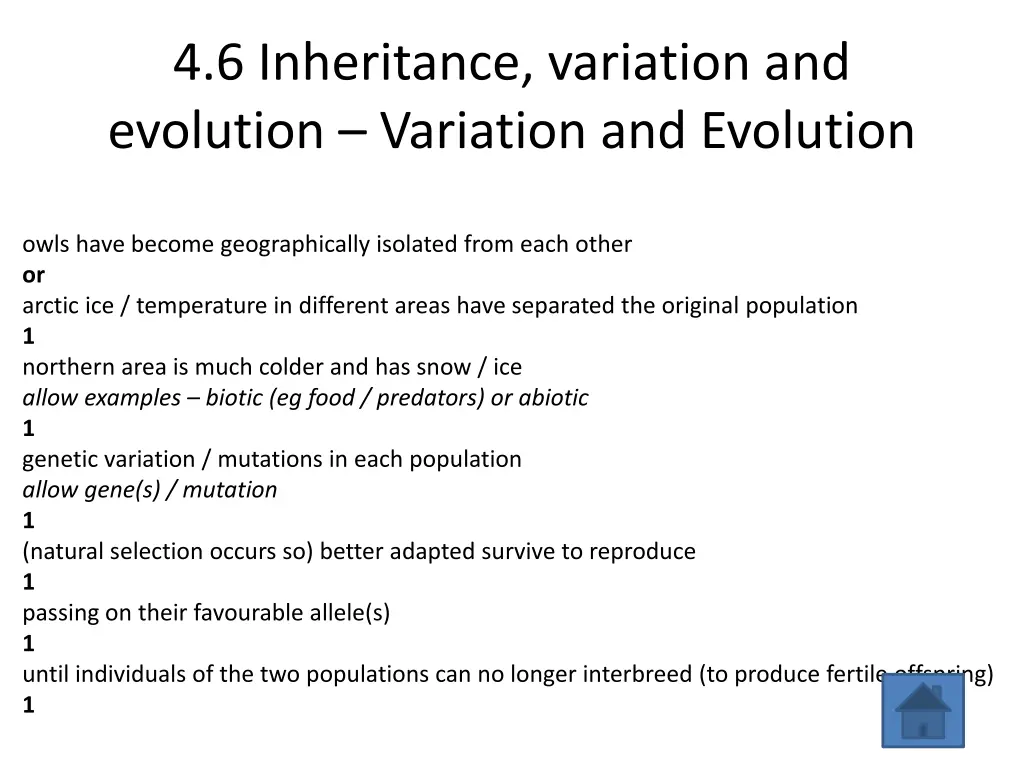 4 6 inheritance variation and evolution variation 1