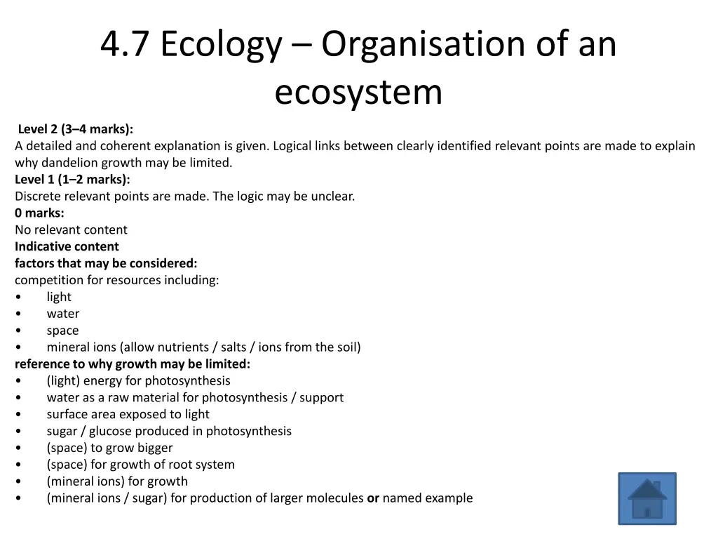 4 7 ecology organisation of an ecosystem 1