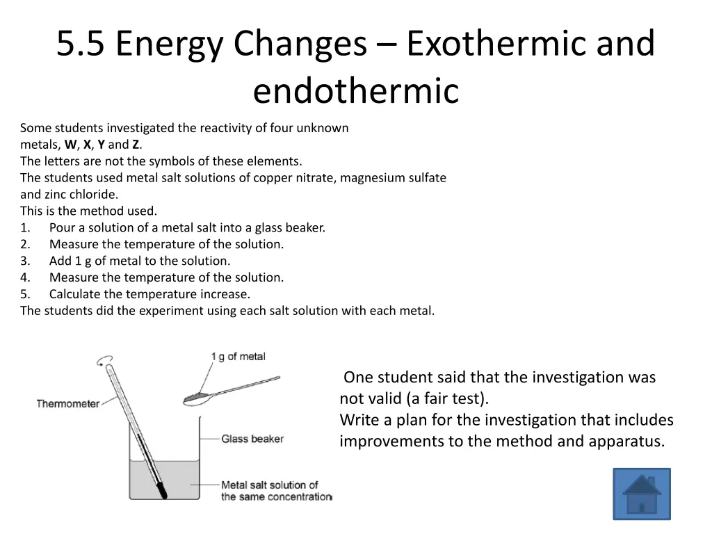 5 5 energy changes exothermic and endothermic