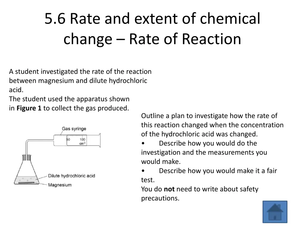 5 6 rate and extent of chemical change rate