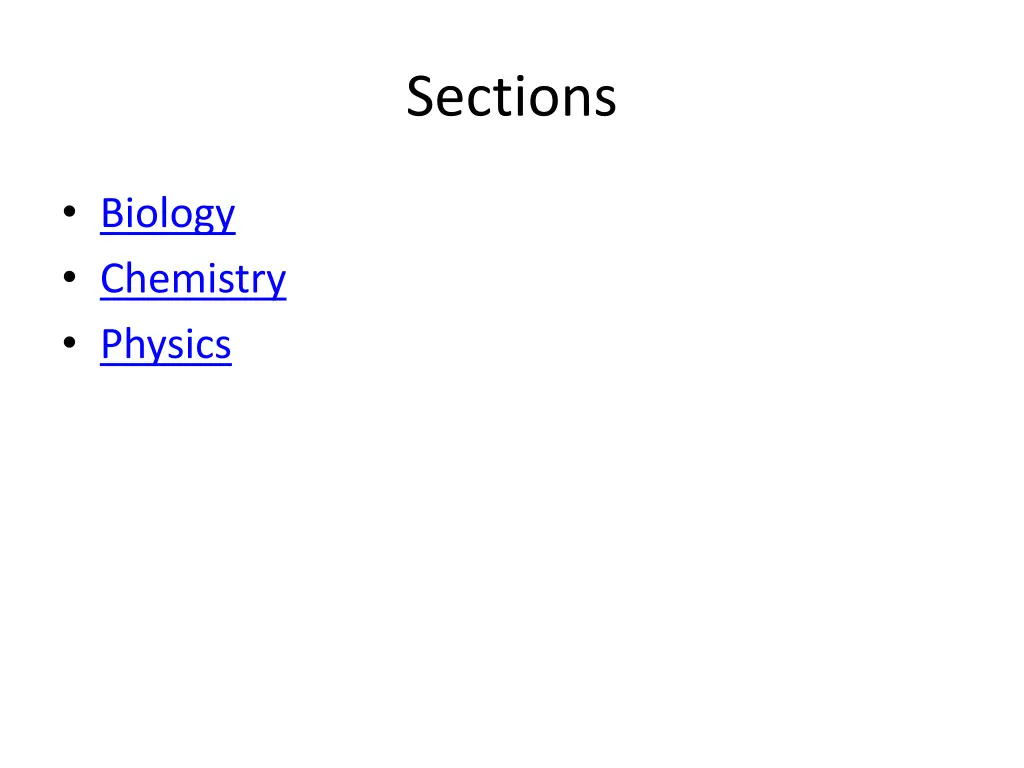 sections