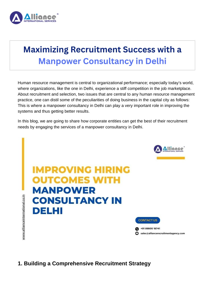 maximizing recruitment success with a manpower