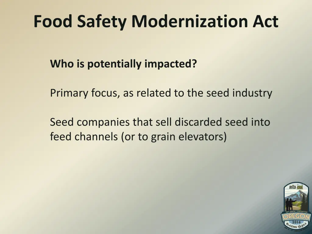 food safety modernization act