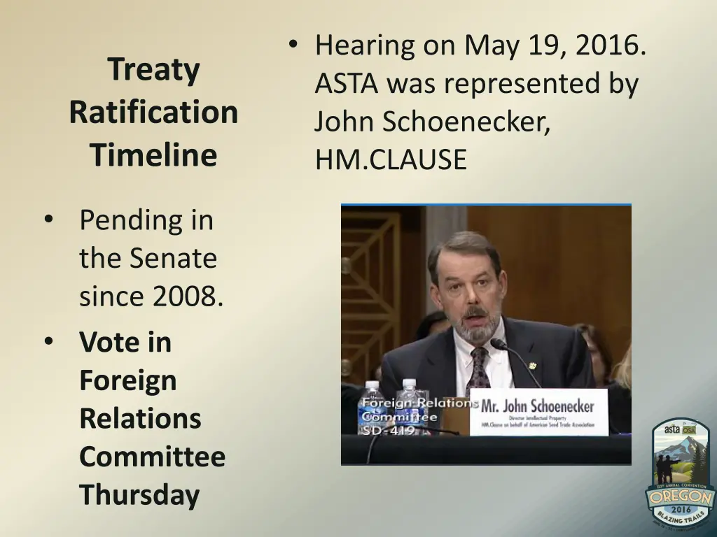 hearing on may 19 2016 asta was represented