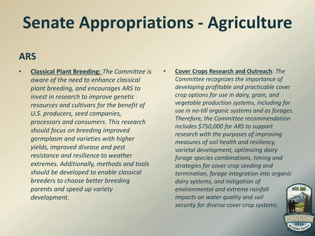 senate appropriations agriculture