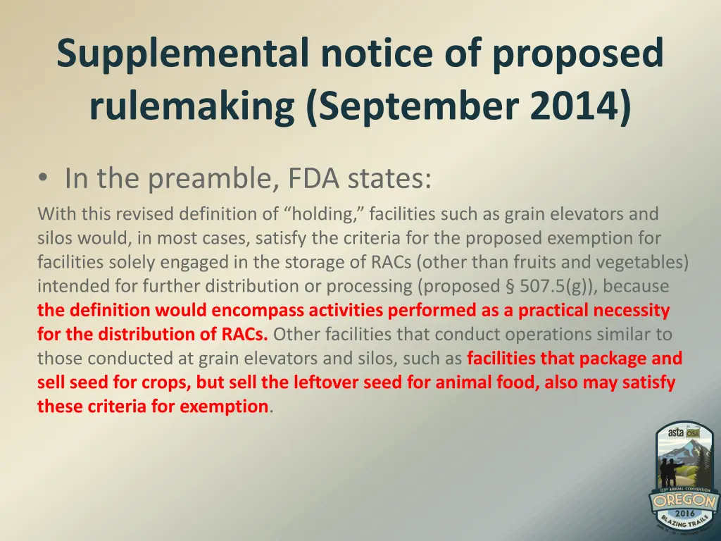 supplemental notice of proposed rulemaking