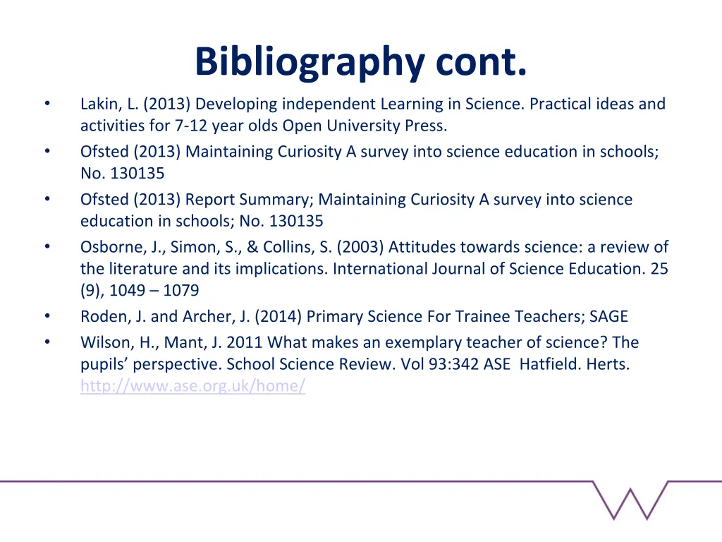 bibliography cont