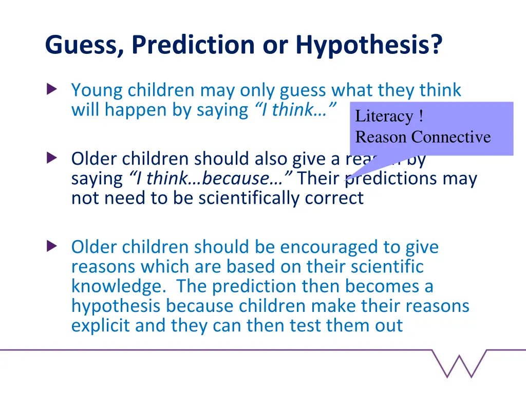 guess prediction or hypothesis