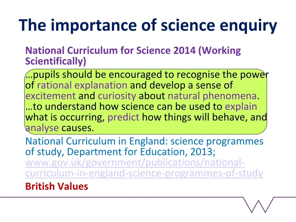 the importance of science enquiry