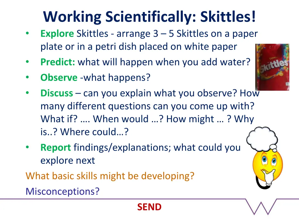 working scientifically skittles explore skittles